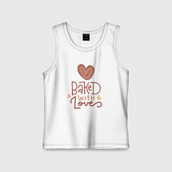 Детская майка Выпечено с любовью