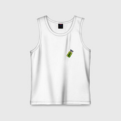 Майка детская хлопок Активатор из Субстанции - мини, цвет: белый