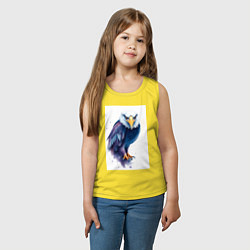 Майка детская хлопок Синий орел, цвет: желтый — фото 2
