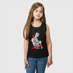 Майка детская хлопок Боец Юрий Бойко, цвет: черный — фото 2