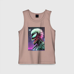 Майка детская хлопок Ребрендинг ядовитой слизи в киберпанк, цвет: пыльно-розовый