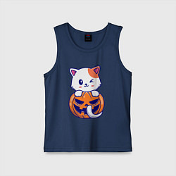 Детская майка Halloween meow