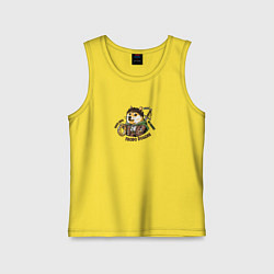 Майка детская хлопок Фродо Доггинс мем пародия на Властелина колец, цвет: желтый