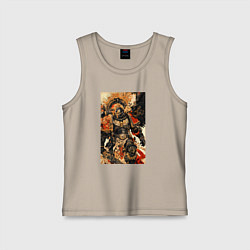 Майка детская хлопок Вархаммер арт, цвет: миндальный