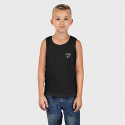 Майка детская хлопок Страха нет, цвет: черный — фото 2
