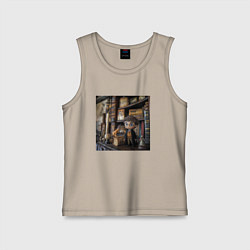 Майка детская хлопок Гарри Поттер, цвет: миндальный