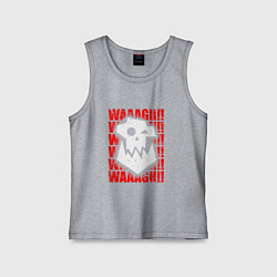 Детская майка Waaagh warhammer - белый
