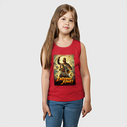 Майка детская хлопок Indiana Jones and the dial of destiny, цвет: красный — фото 2