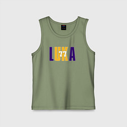 Майка детская хлопок Lakers Luka, цвет: авокадо
