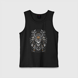 Майка детская хлопок Самурай, цвет: черный