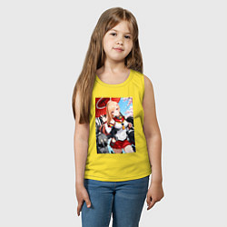 Майка детская хлопок Марин Китагава косплей Azur Lane, цвет: желтый — фото 2
