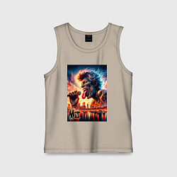 Майка детская хлопок Mick Jagger - legend, цвет: миндальный