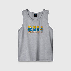 Майка детская хлопок Остров Бали, цвет: меланж