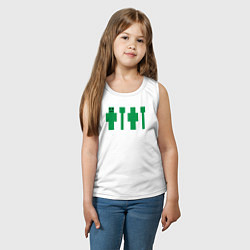 Майка детская хлопок Скин Майнкрафт, цвет: белый — фото 2