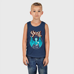 Майка детская хлопок Ghost - Opus Eponymous, цвет: тёмно-синий — фото 2
