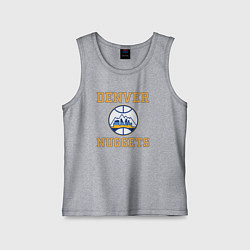 Майка детская хлопок Денвер Наггетс, цвет: меланж