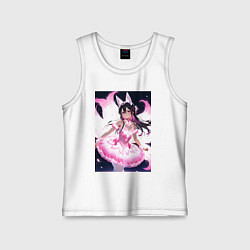 Майка детская хлопок Лиса танцует в платье, цвет: белый