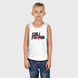 Майка детская хлопок USA - California, цвет: белый — фото 2