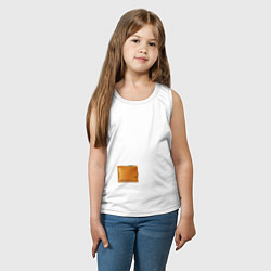 Майка детская хлопок Кошелек с деньгами, цвет: белый — фото 2