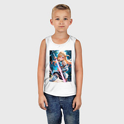 Майка детская хлопок Марин Китагава косплей Асуны Юки, цвет: белый — фото 2