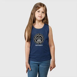 Майка детская хлопок Символы Велеса - мы просыпаемся, цвет: тёмно-синий — фото 2