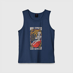 Детская майка More espresso less depresso