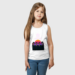 Майка детская хлопок Astro retro, цвет: белый — фото 2