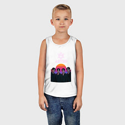 Майка детская хлопок Astro retro, цвет: белый — фото 2