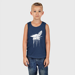 Майка детская хлопок Символ знаний и творчества, цвет: тёмно-синий — фото 2