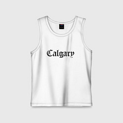 Майка детская хлопок Calgary - Canada, цвет: белый