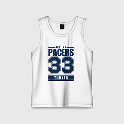 Майка детская хлопок Indiana - Myles Turner, цвет: белый