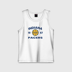 Майка детская хлопок 1967 - Pacers, цвет: белый