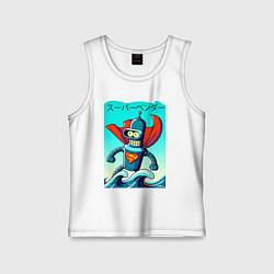 Майка детская хлопок Super Bender - Japanese style, цвет: белый