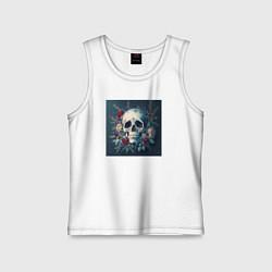 Детская майка Зимний череп