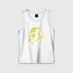 Майка детская хлопок USSR Lenin, цвет: белый