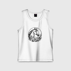 Майка детская хлопок Эхо природы, цвет: белый