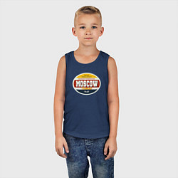 Майка детская хлопок Москва Суперсерия, цвет: тёмно-синий — фото 2