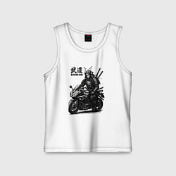 Майка детская хлопок Bushido ride, цвет: белый
