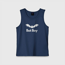 Майка детская хлопок Bat boy, цвет: тёмно-синий