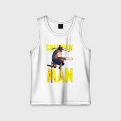 Детская майка Человек бензопила на кресте