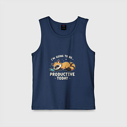 Детская майка Супер продуктивный енот