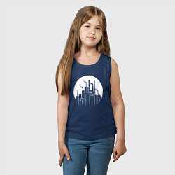 Майка детская хлопок Лунный завод, цвет: тёмно-синий — фото 2