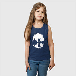 Майка детская хлопок Тень человека в Англии, цвет: тёмно-синий — фото 2