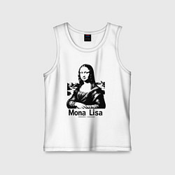 Детская майка Мона Лиза графическая интерпретация
