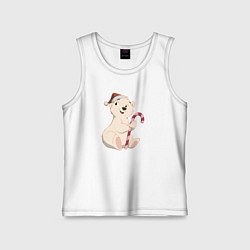 Детская майка Медвежонок с конфетой