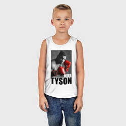 Майка детская хлопок Mike Tyson, цвет: белый — фото 2