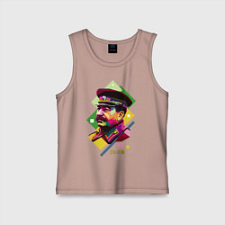 Майка детская хлопок Stalin Art, цвет: пыльно-розовый