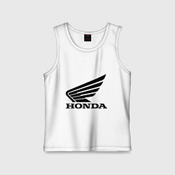 Майка детская хлопок Honda Motor, цвет: белый