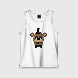 Майка детская хлопок Freddy FNAF, цвет: белый