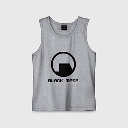 Майка детская хлопок Black Mesa: Logo, цвет: меланж